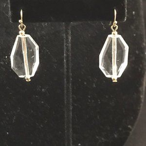 Chico's Acrylic Crystal Clear Earrings